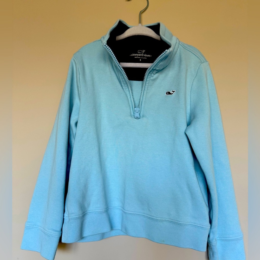 Boys Vineyard Vines half zip sweatshirt blue size 5